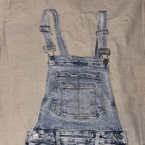Denim Overalls with Adjustable Straps